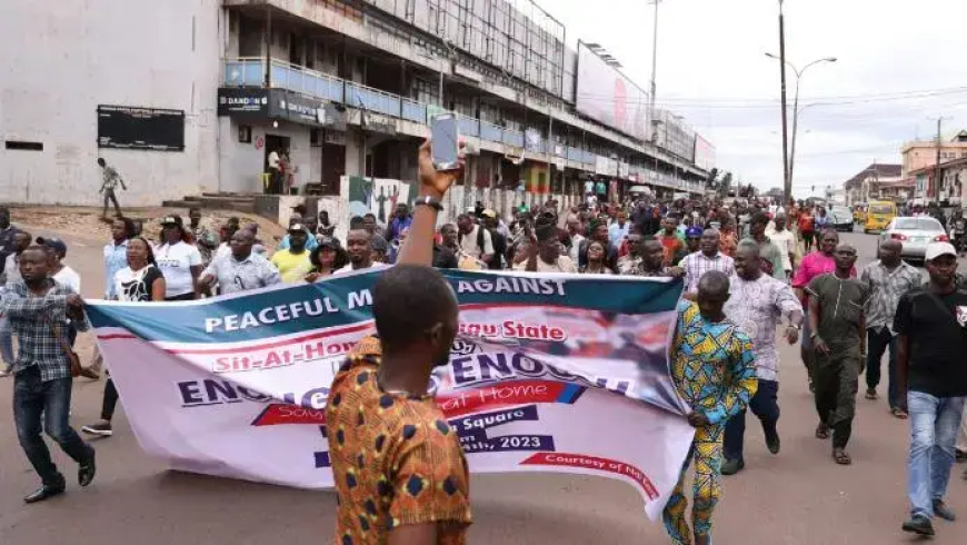 Protest rocks Enugu over hike in house rent, lawyers, agent fee