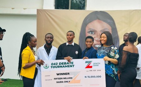 ESUT Wins Gov Mbah's N15 million Out Of N20 million Cash Prize, Beats UNN, IMT, 15 other tertiary schools in debate