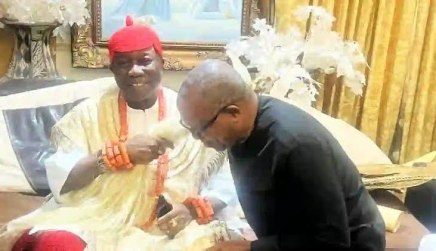 Peter Obi Hails New Asagba of Asaba