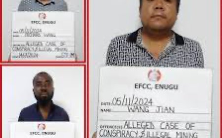 Alleged Illegal Dealing in Mineral Resources: EFCC Docks Chinese Brothers, One Other in Enugu