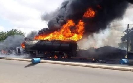 Fuel-Laden Tanker Explodes In Ore, Ondo