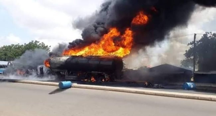 Fuel-Laden Tanker Explodes In Ore, Ondo