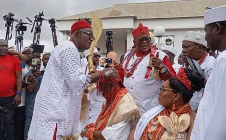 14th Asagba of Asaba,HRH Epiphany Azinge, Thanks God Over His Coronation