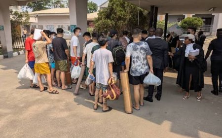 EFCC Arraigns 29 Chinese, 10 Filipinos, 3 Others Over Alleged Internet Fraud in Lagos