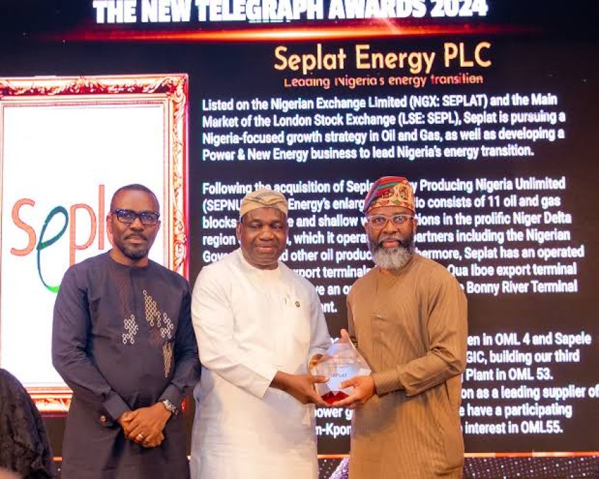 Seplat Energy Clinches ‘Deal of the Year’ at New Telegraph Award