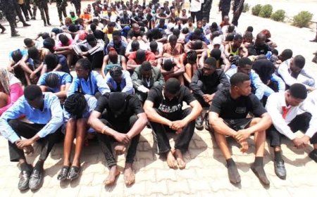 EFCC Busts Ponzi Scheme Academy,  Arrests 133 Suspects in Abuja