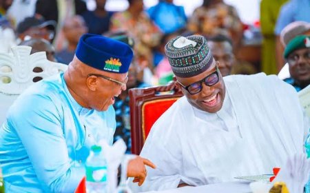 Akpabio, talk of Ibom Seaport, not Tinubu"s re-election