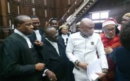 IPOB Mocks FG For Presenting Nnamdi Kanu's Personal Effects As Evidence In His Terrorism Trial