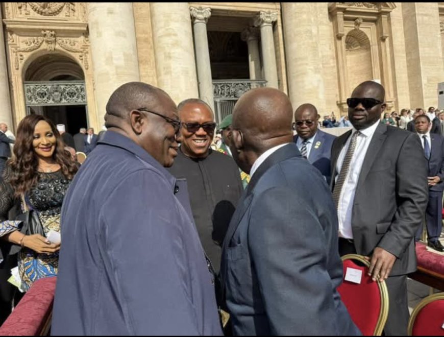 Tinubu, Peter Obi, Fayemi meet in Rome