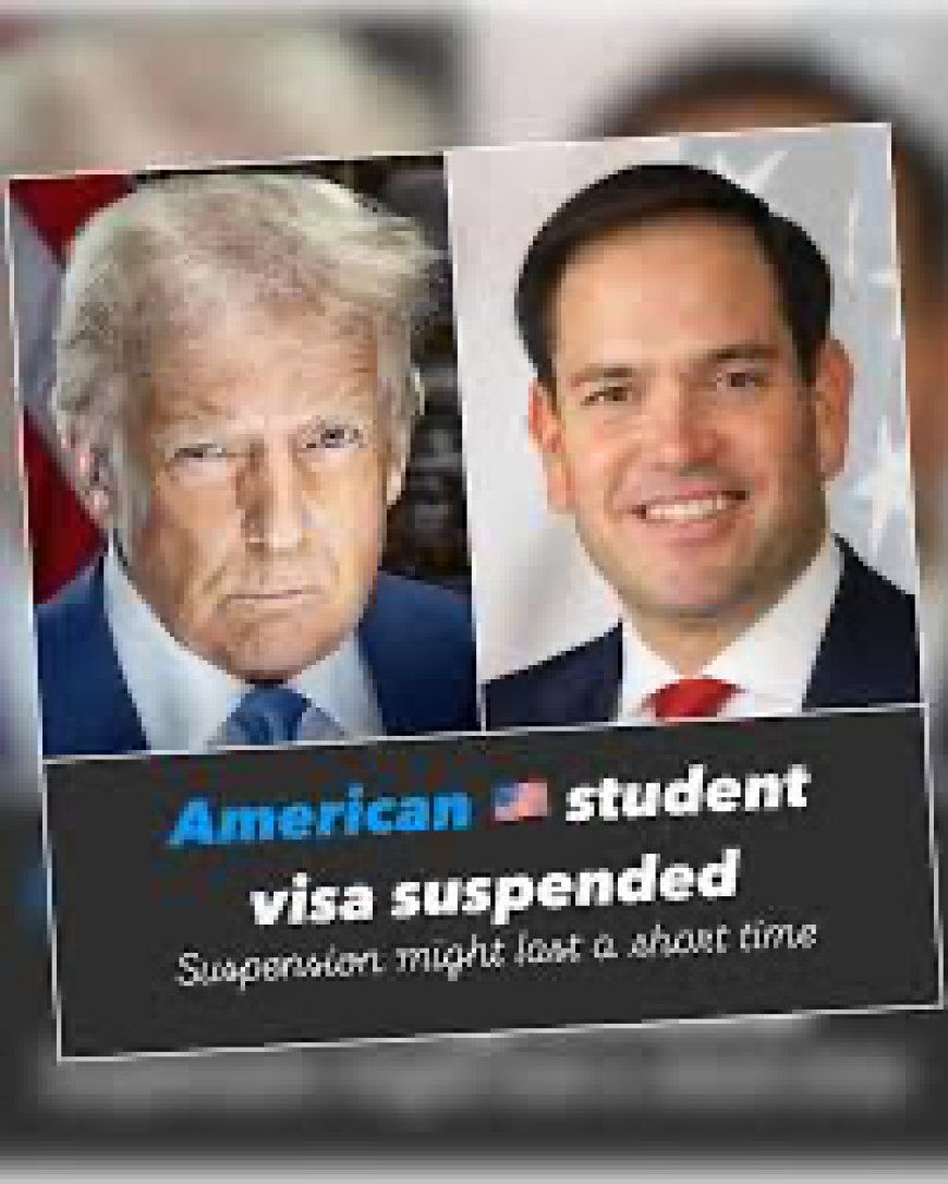 US Suspends Processing Of Student Visa