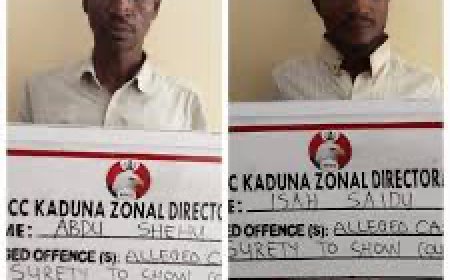 EFCC Arraigns Two for False Information in Kaduna 