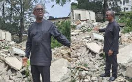 Lawlessness In Nigeria Hits Peter Obi As His Brother's Property was demolished on a mysterious court order