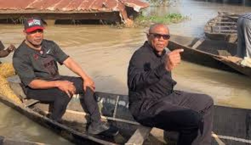 Niger Flood: Obi visits scene condoles victims