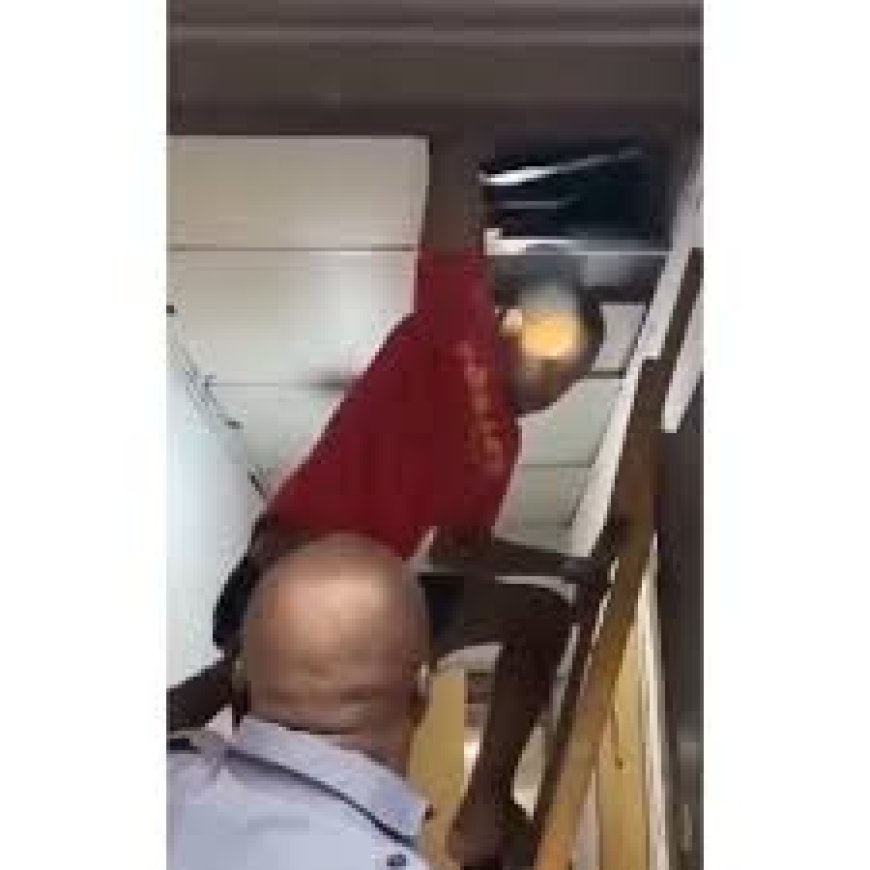 Young Man Caught Hiding In Bank Ceiling After Failed Overnight Heist
