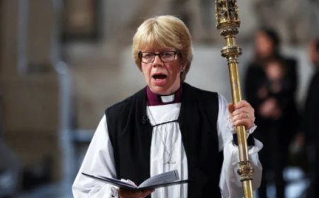 Sarah Mullally  Named As First Female Archbishop Of Canterbury By Church Of England