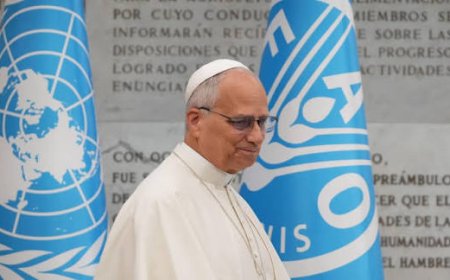 Pope Leo urges world leaders ‘not to look the other way’ in fighting global hunger