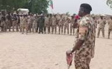 Commander Visits Troops Of FOB Katarko, Commends Them For Their Bravery, Doggedness