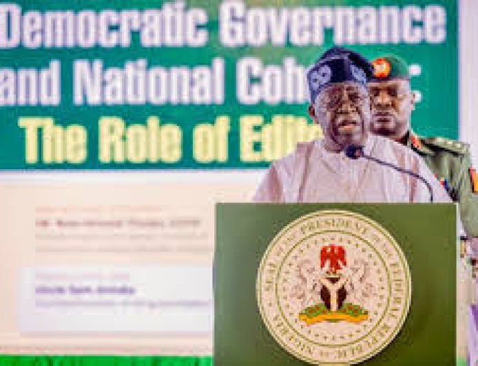 Tinubu Asks Nigerian Editors To Report, Criticise Boldly To Build The Nation
