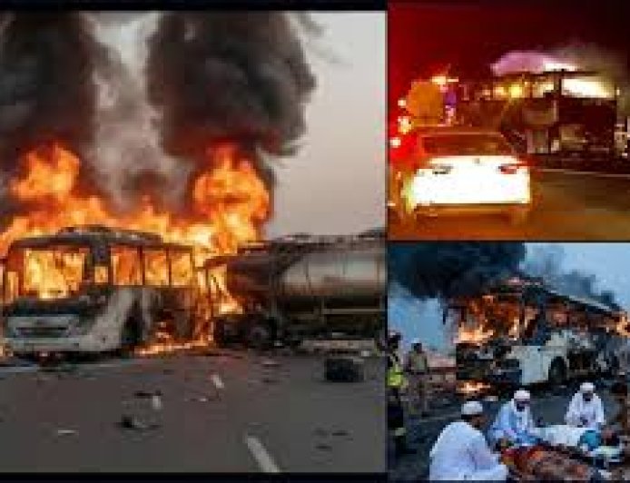42 Umrah Pilgrims Feared Roasted In Tanker Collision