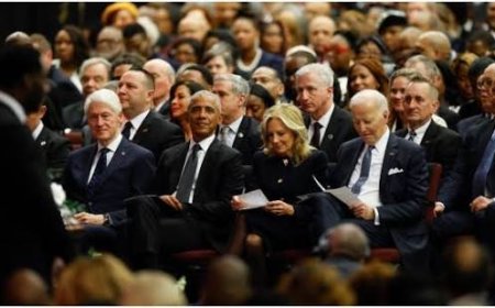 Biden, Obama, Clinton Gather For Jesse Jackson Memorial
