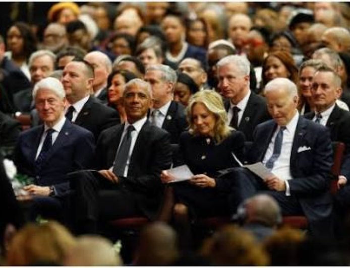 Biden, Obama, Clinton Gather For Jesse Jackson Memorial