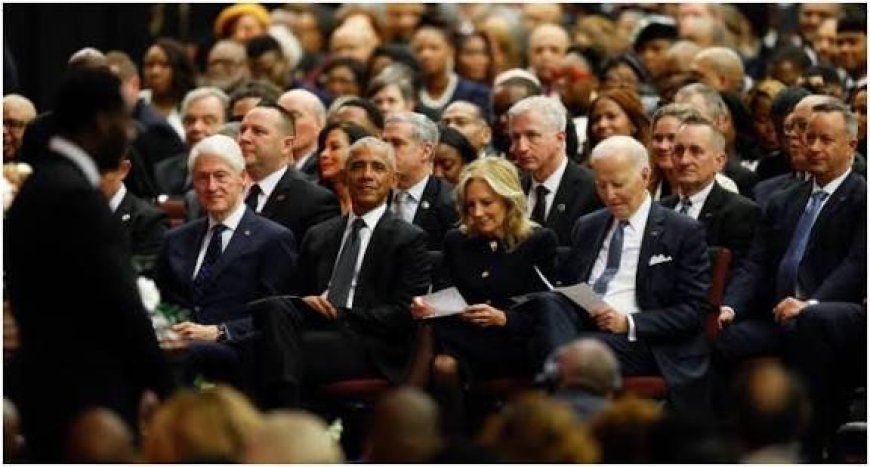Biden, Obama, Clinton Gather For Jesse Jackson Memorial