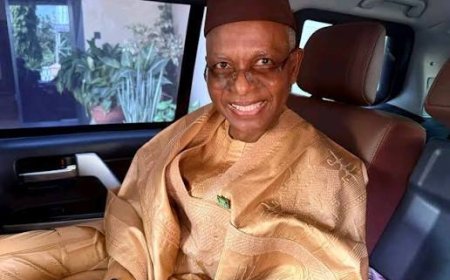 El-Rufai arrives Abuja