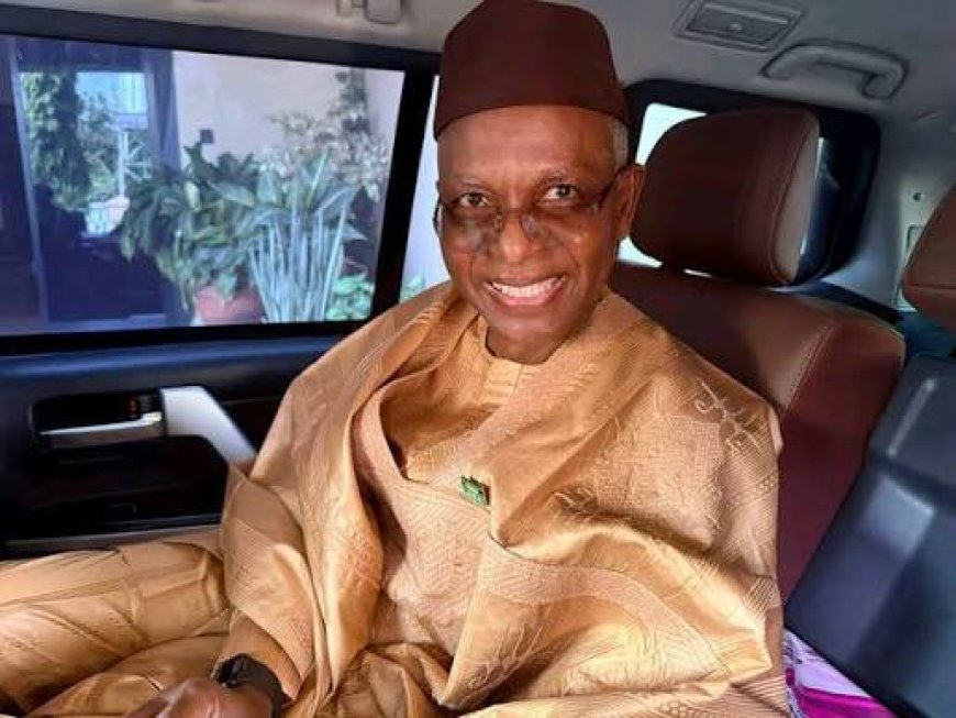 El-Rufai arrives Abuja