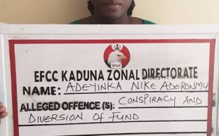EFCC Arraigns Woman for  Alleged N328. 5m Fraud in Kaduna