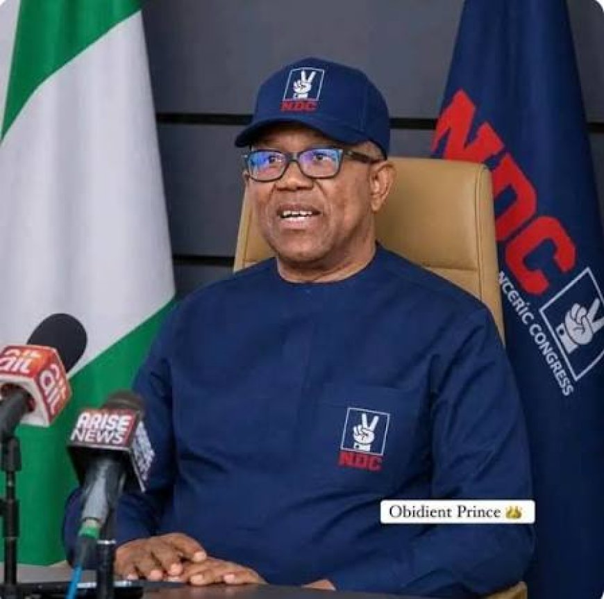 Peter Obi's speech at the first National Convention of the Nigeria Democratic Congress, NDC on Saturday 9, May, 2026
