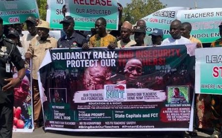 NUT Protests Abduction Of 42 Pupils, Teachers In Borno