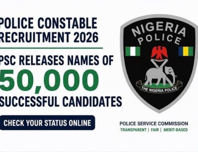 PSC Releases Names Of 50,000 Successful Applicants Into Nigeria Police Force