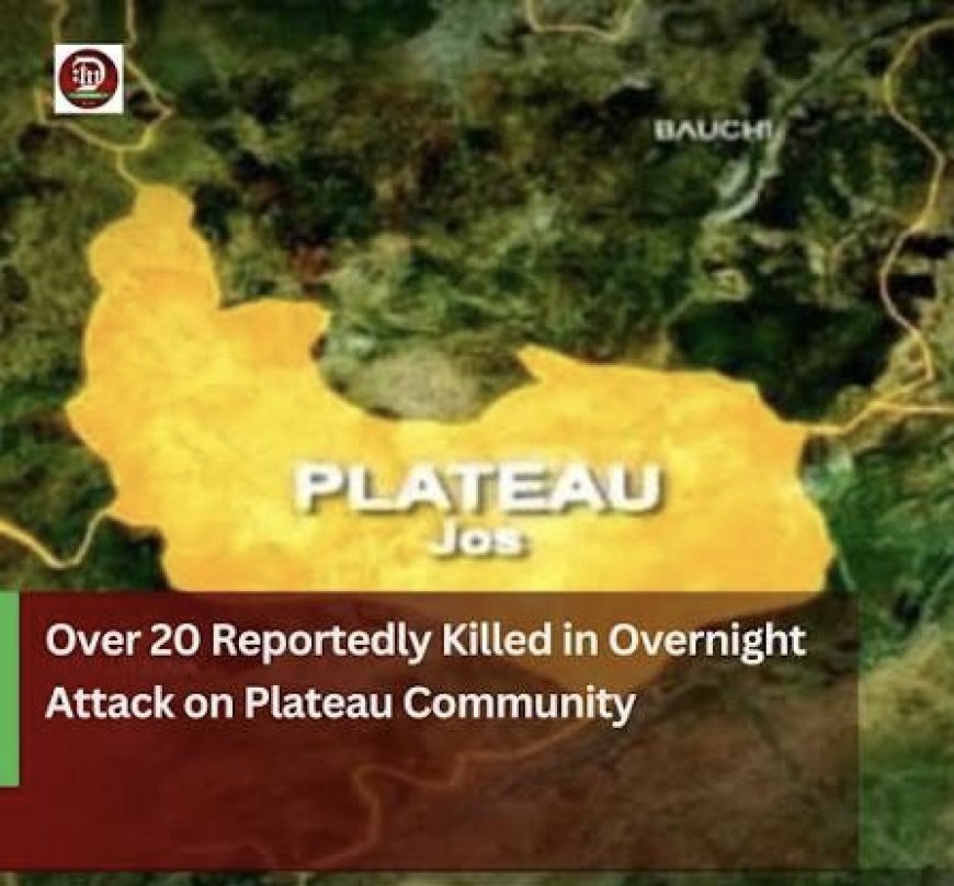 Over 20 People Feared Dead In Attack On Plateau Community