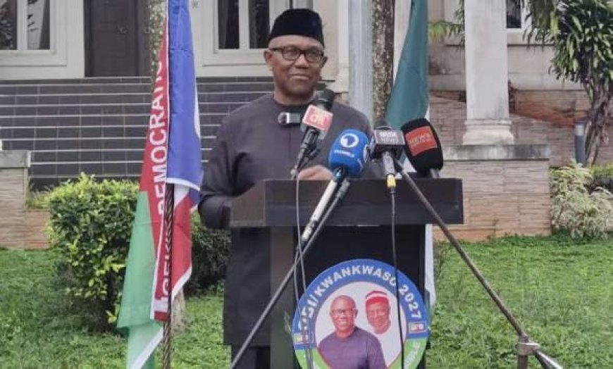 Peter Obi's Press Conference To Mark The Commencement Of The 2027' Presidential And National Assembly Campaigns On August 21, 2026