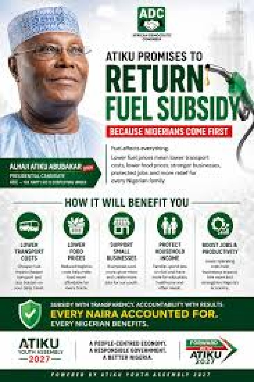 Atiku and The Subsidy Card By Olusegun Adeniyi