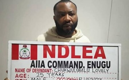 NDLEA Arrests Newlywed With 72 Wraps Of Cocaine At Enugu Airport