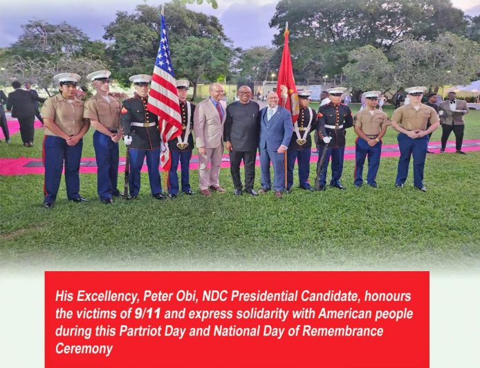 His Excellency, Peter Obi, NDC Presidential Candidate, attended the 9/11 Patriot Day and National Day of Remembrance Ceremony in America.
