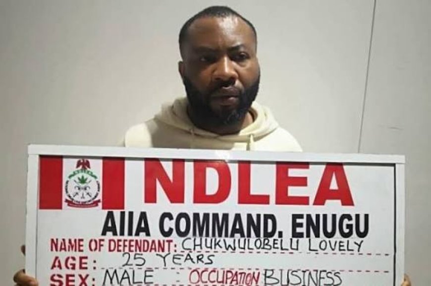 NDLEA Arrests Newlywed With 72 Wraps Of Cocaine At Enugu Airport