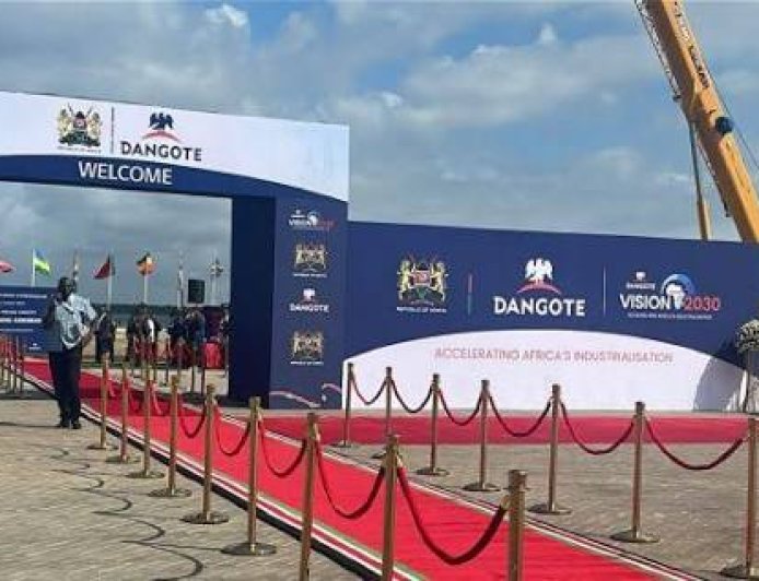 Dangote Refinery's $16bn East Africa Refinery Groundbreaking Holds In Kenya