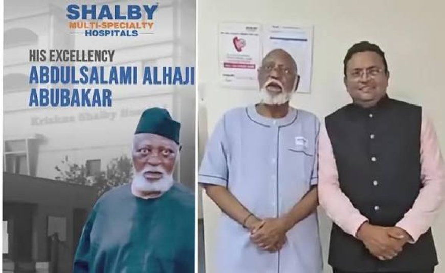 Nigerians Mock Ex- Head of State, Gen Abdulsalami Abubakar Over Appearance In Indian Promotional Hospital Advert