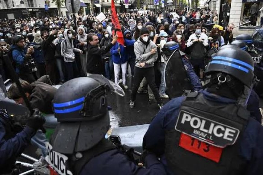 Riot Police Clash With French Protesters On Biggest Day Of Nationwide Student Demonstrations